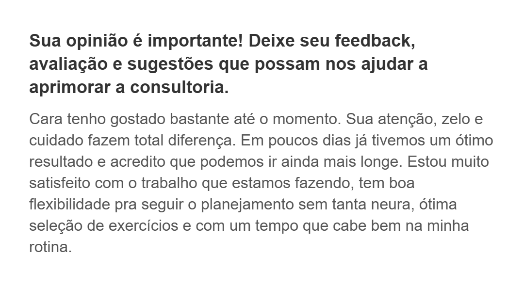 Depoimento verificado de aluno da consultoria online Trujillo Team – Matheus Trujillo